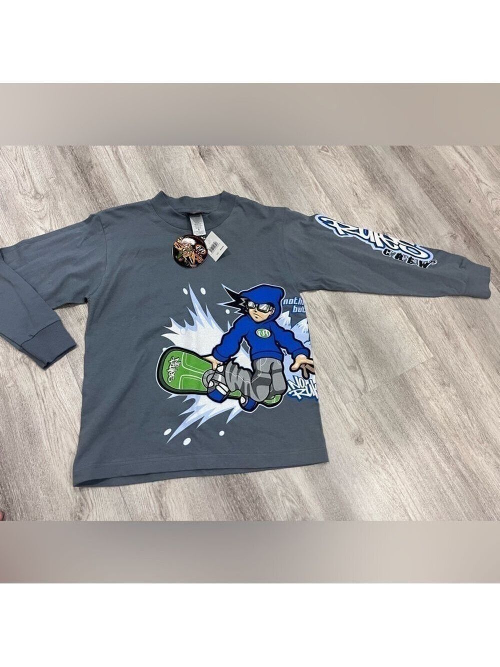 NWT No Rules Crew M long sleeve T